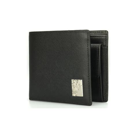 versace mens wallet vitello saffiano|versace card case.